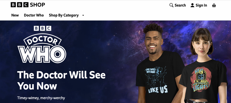 BBC Studios debuts global e-commerce shop